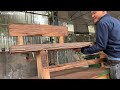 Build a  Bench From Old Train Sleepers Wood: Build A Chair Out Of Recycled Wood