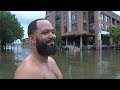 Residents treat Fells Point floodwaters like a backyard pool