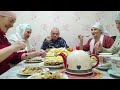 Happy old age in the largest village of Tatarstan in Russia
