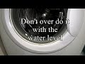 Washing Machine Water Level Adjust Low DIY Hack Indesit