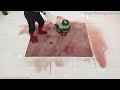 Sticky dry heavily rotten carpet cleaning satisfying ASMR