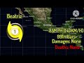 Track of Hurricane Beatriz (2023)