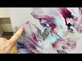 🌸 Cherry Blossom 3 🌸 Elegant Dutch Pour, acrylic paint pour, abstract fluid art