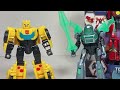 Transformers Earthspark Cyber-Combiner Bumblebee and Mo Malto Robot Action Figure!
