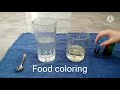 Oil, Water, and Food Coloring Fun Science Experiment!