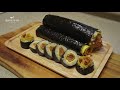 재료는 단 3가지!! 김치김밥 :: 한끼가 쉽게 뚝딱❤️ 손이가요 손이가~ 속편하고 자꾸 손이가는 맛! | 도시락반찬