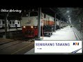 Announcer tiba di Stasiun Semarang Tawang + lagu Gambang Semarang jazz [Stasiun Sentral Daop 4]