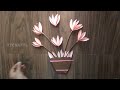 easy flower tree💐craft #origami
