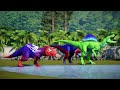 Dinosaur T Rex  Tyrannosaurus Rex Dinos Colors vs Indominus Rex Dinosaurs Fighting Jurassic World