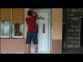 how to instal pvc  door