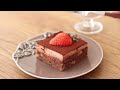 Delicious Fudgy Chocolate Brownies Cake：No Egg & No Butter