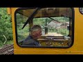 John Drives The Yellow Hunslet in Amberley Museum