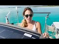 Installing a Xantrex Solar Max 330W Panel to our Sailboat's Bimini Canvas (EP 67 - Monday Never)