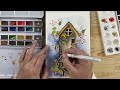 Painting a Whimsical Birdhouse | Watercolor Demo with ROMAN SZMAL Watercolors 🎨✨🖌️