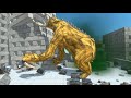 Godzilla and Kaiju vs Modern Military Human Army in City Animal Revolt Battle Simulator
