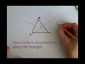 Construct a Circle Circumscribed about a Triangle