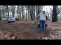 Clearing leaves with a 1954 Gravely LI tractor