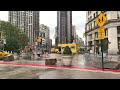 Long RAINY DAYS in New York City, Heavy Rain Walk