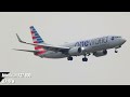 (4K) Rainy takeoffs and landings at DFW Airport