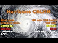 Track of Hurricane Calvin (2023)