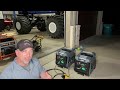 Cummins Onan 4500 generators paralleled, runtime, and load test on 50 amp