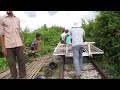 Battambong bamboo train