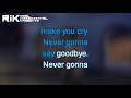 Never Gonna Give You Up (Official Instrumental Karaoke) - Rick Astley