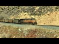 Union Pacific coal train climbs the steep grade of Soldier Summit, Utah with 7 locomotives