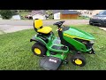 Just picked up the brand new S240 John Deere!! #johndeere #bullnose #mower