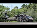 FUERZA BRAVO -BOEING CH-47F -CHINOOK  SIKORKY UH-60 BLACK HAWK AEROPUERTO RUBÉN - VERAGUAS