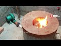 How to Make DIE CASTING FURNACE, Hand Made Aluminum Melting Furnace, Hand Made Sand Mold Furnace,