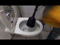CLOGGED Public Washroom Toilet