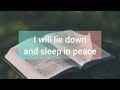 Best Psalm For Sleep | Psalm 4 • Nighttime Affirmations #soothingrelaxation #calming #biblereading