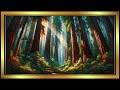 Framed TV art soundless slideshow, Waterfalls+Forest Oil paintings,1 hour | Decorating Beautifully