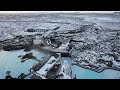 Blue Lagoon reopened with tourist traffic going through evacuated town of Grindavik Iceland 16.02.24