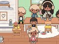 Big family night routine 😴|| toca life world rp || *with voice 🔊*