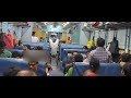 Train Business & entertainment in train for money|Singing & acrobatic work caught in train #railway