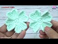 Easy leaf crochet keychain! crochet four leaf clover keychain! Tutorial step by step
