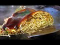 Super Huge Yakisoba! Unbelievably Large Teppan Okonomiyaki at the Japanese Diner
