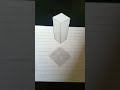 How to Draw 3D floating  cube || DIY 3D cube drawing || Easy Paper drawing #drawing #Diy #art