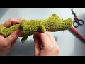 crochet pattern crocodile/alligator (Back Spike)
