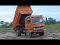 Dump Truk Tanah Mitsubishi Fuso Jomplang Tanah Timbunan