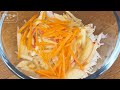 Perfect Cabbage Salad with Sesame Dressing || Great for Diets 💯