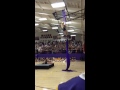 Aerial Meg Fabric Act at Littleton Pep Rally