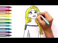 How To Draw Elsa Frozen, Drawing For Kids, Elsa Frozen From Disney Frozen, Painting & Coloring Kids