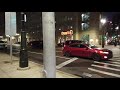 【4K】Downtown Detroit Michigan  Night Rain Virtual Walking Tour (1 Hour and 37 Minutes) | 4K 24FPS