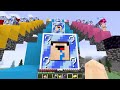 NOOB vs PRO Lucky Block STAIRCASE Race In Minecraft!