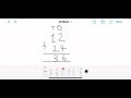 Adding 2 digit to 2 digit numbers by using column addition