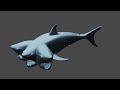 Blender Sharky shark shark swimming