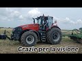 🇮🇹 Coltivazione terra con TRATTORE Case IH Magnum 340+Dischiera AMAZONE Catros XL-2.